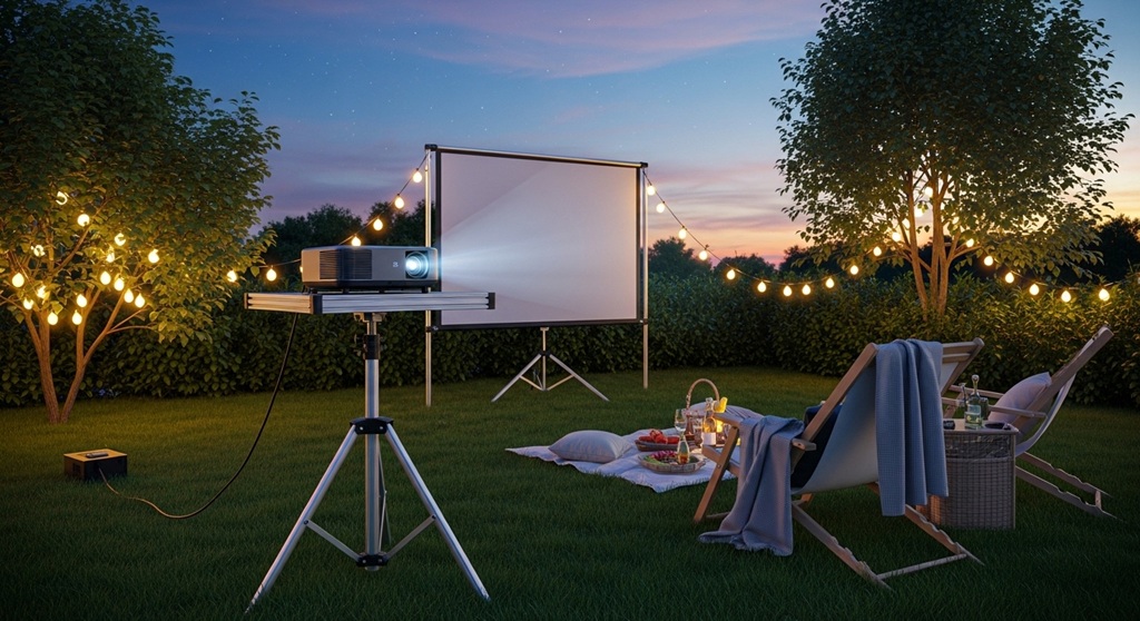 How to Set Up a Projector Stand for Outdoor Use