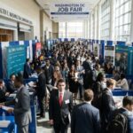 Job seekers networking with employers at the Washington DC Job Fair inside the Walter E. Washington Convention Center